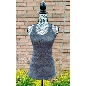 EUC Lululemon Cool Racerback Tank Top Black White Floral Print Size 2-4?